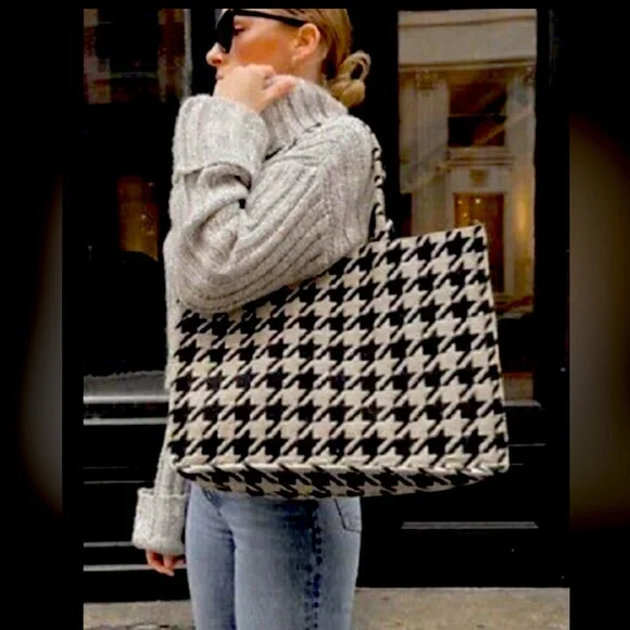H&m houndstooth bag new arrivals